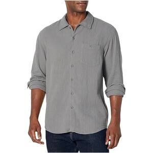 Club Monaco Men's Gray LS Doubleface Cotton Shirt
- New w/‎ Tags Size L